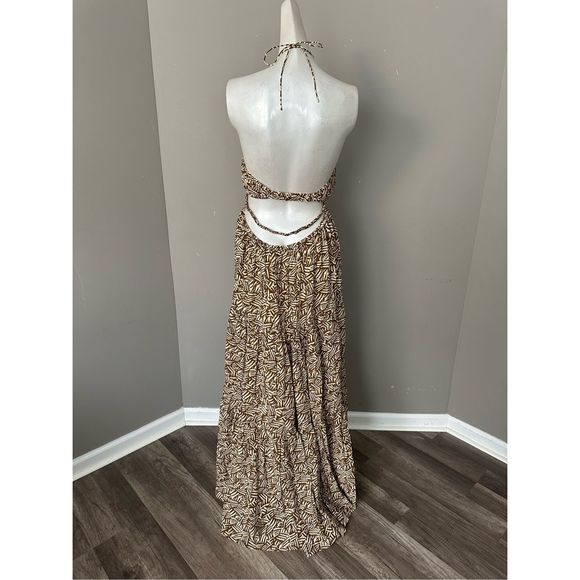 JONATHAN SIMKHAI LAUREL PRINTED COVERUP DRESS Large $445 - Picture 11 of 14